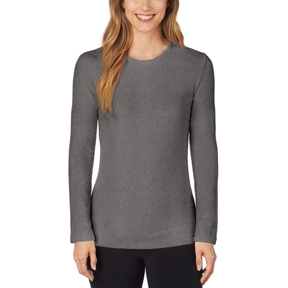 Cuddl Duds Womens Stretch Fleece Long-Sleeve Top