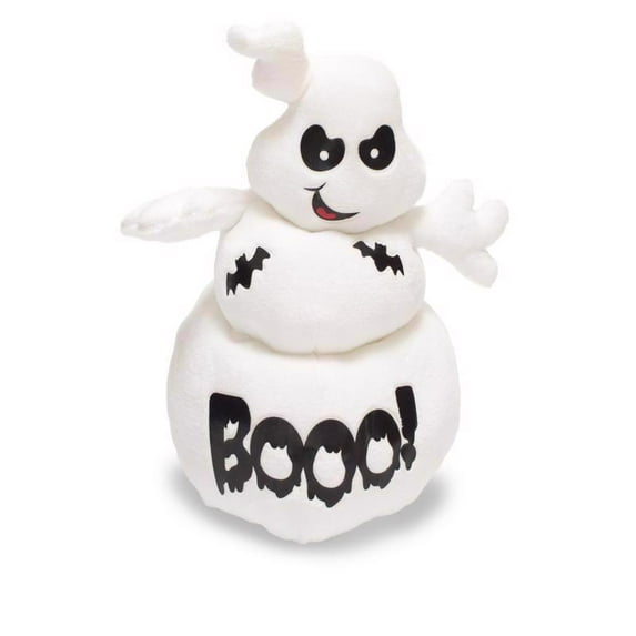 Cuddle Barn - Spook Jr. | Animated Singing Halloween Ghost Stuffed Animal Plush Plays and Spins to Song Ghostbusters, 10 inches