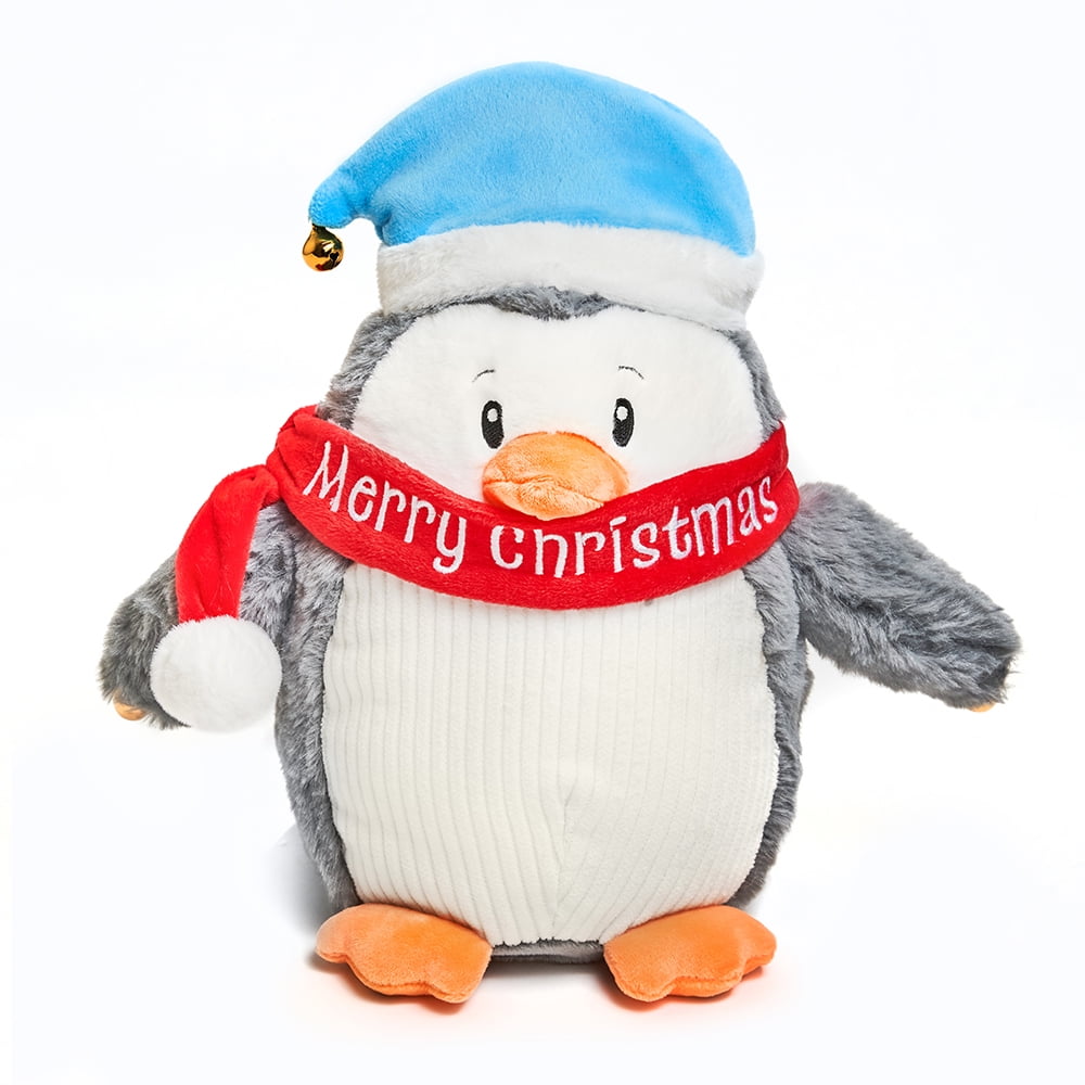 Cuddle Barn Jingle Jangle Pebbles Animated Christmas Penguin Stuffed Animal Plush Toy Waddles Around to Jingle Bells 10 Inches Walmart