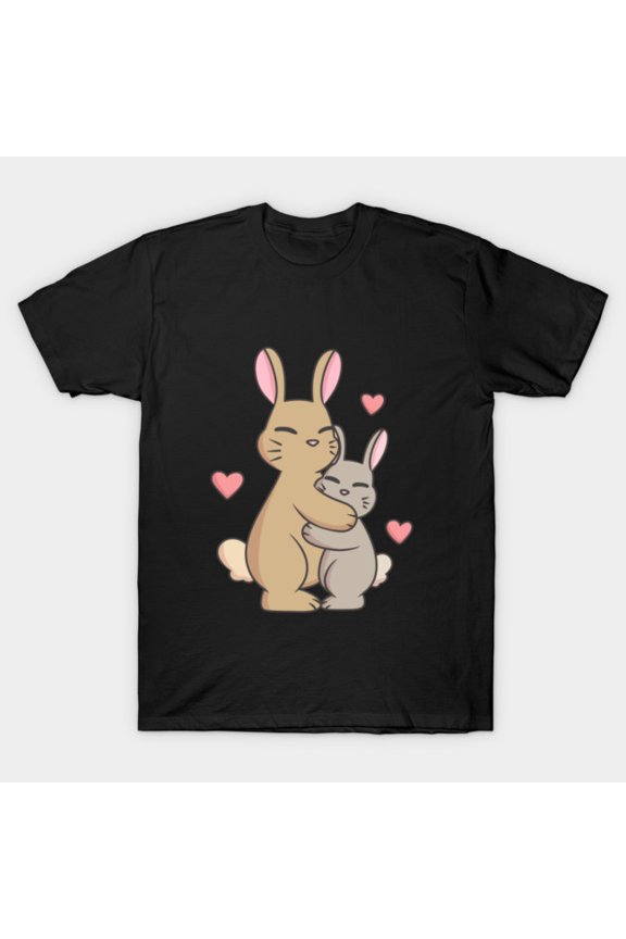 Cuddle Bunnies Funny Vintage Retro Classic Graphic Novelty Tee Unisex T-Shirt, for men & women, up to size 5XL