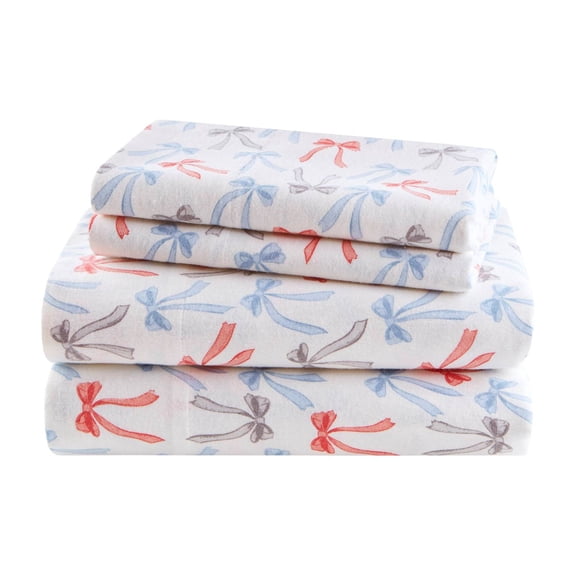Cuddle Clouds Cozy Cotton Flannel Printed Sheet Set
