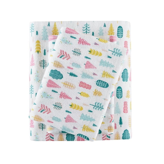 Cuddle Clouds Cozy Cotton Flannel Printed Sheet Set