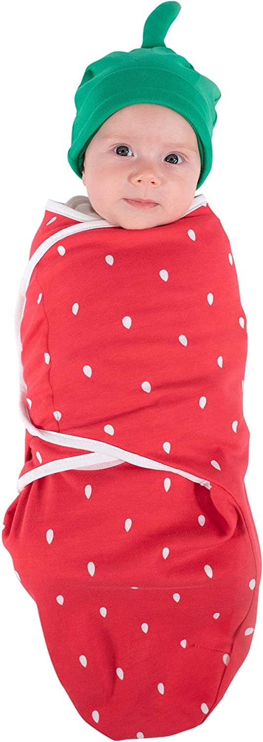 Cuddle Club Baby Wrap Swaddle Blanket Sleep Sack with Novelty Beanie