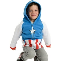 Cuddle Club Captain America Baby Hoodie Full Zip Fleece Jacket for Babies 4T