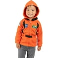thumbnail image 1 of Cuddle Club Fleece Hoodie Jacket Winter Baby Clothes, Astronaut Blue 6-12 Mos, 1 of 6