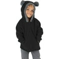 thumbnail image 1 of Cuddle Club Fleece Hoodie Jacket Winter Baby Clothes, Bear Black 5T, 1 of 6