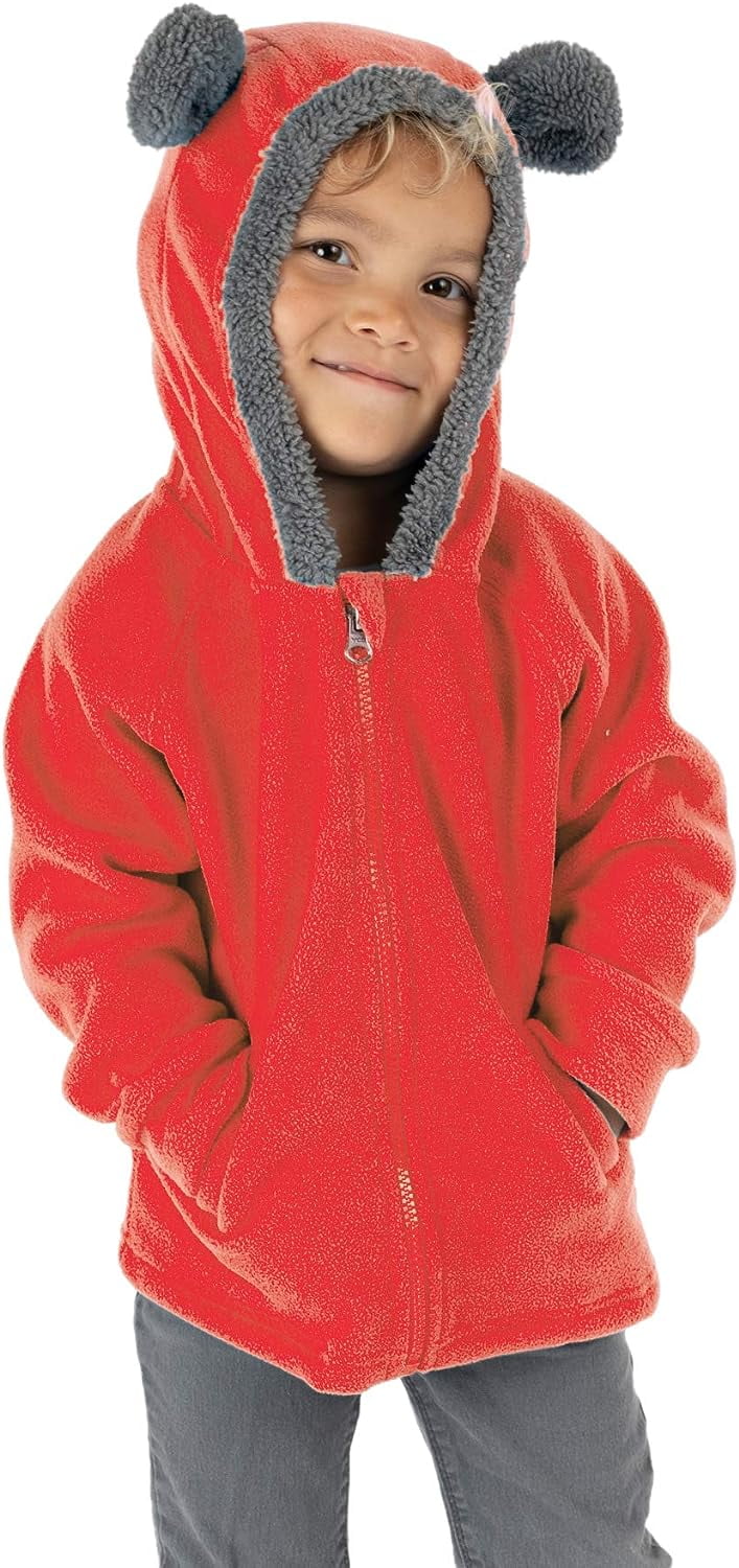 MUZI Baby Toddler Bear Fleece Hoodie