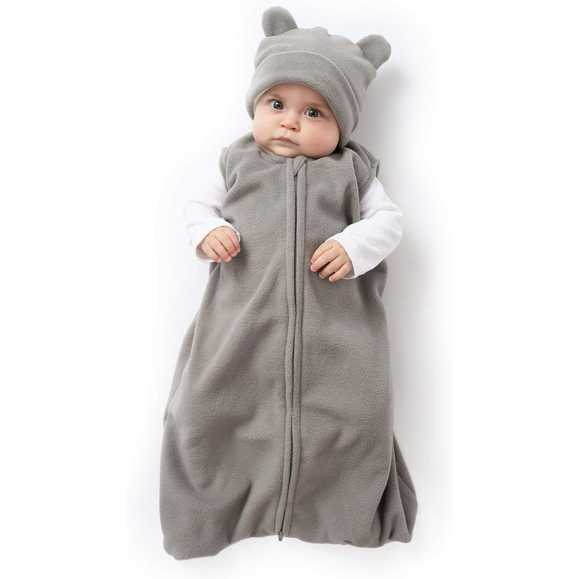 Cuddle Club Fleece Sleep Sack Swaddle Blanket Baby Sleeping Bag, Bear ...