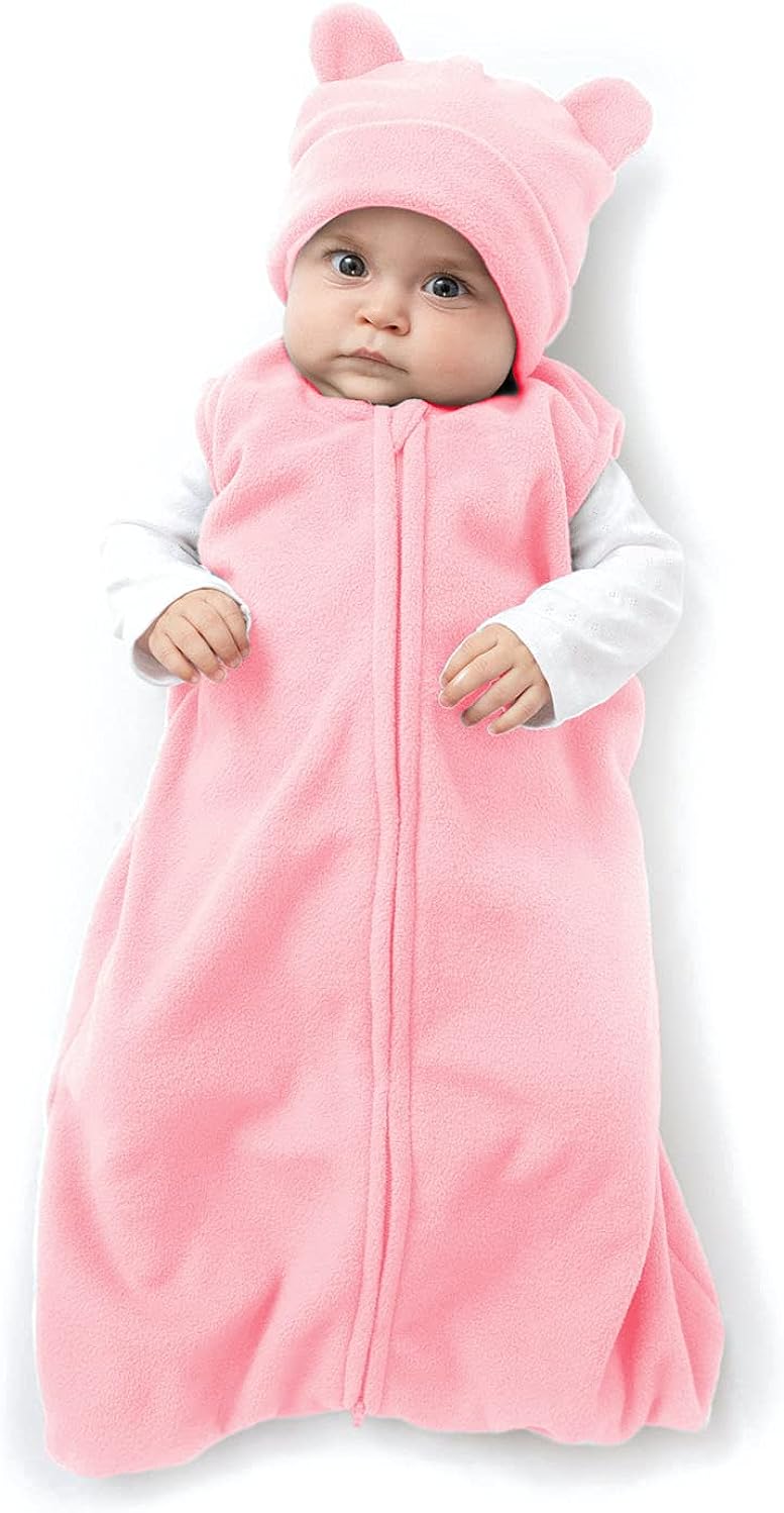 HALO SleepSack Swaddle Pink Ladybug Microfleece