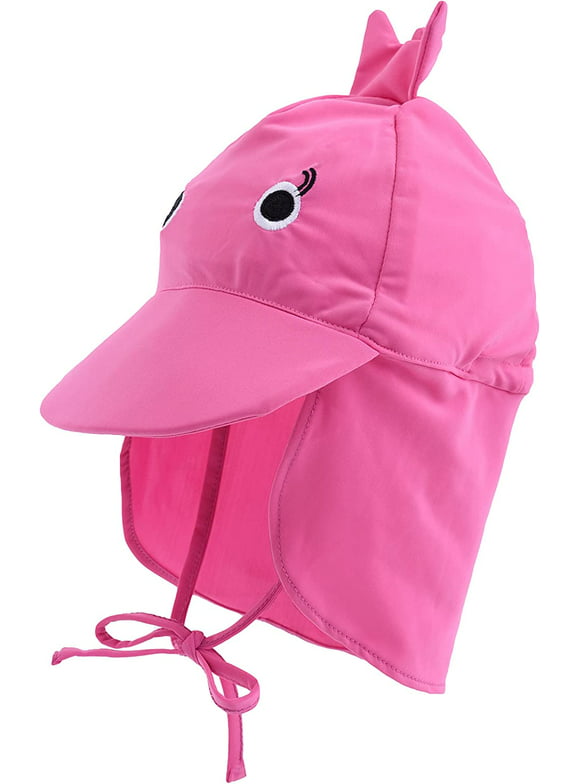 Cuddle Club Infant Sun Hat UPF 50+ UV Protection Hat Baby Summer Essentials, Flamingo Medium