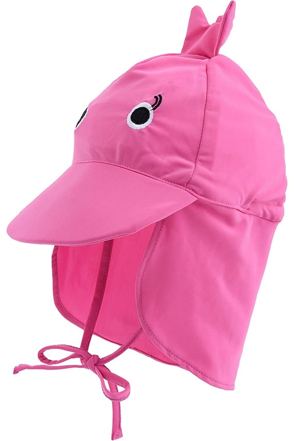 Infant Sun Hat UPF 50+ UV Protection Hat Baby Summer Essentials, Flamingo Small