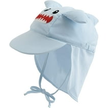 Cuddle Club Infant Sun Hat UPF 50+ UV Protection Hat Baby Summer Essentials, Shark Small