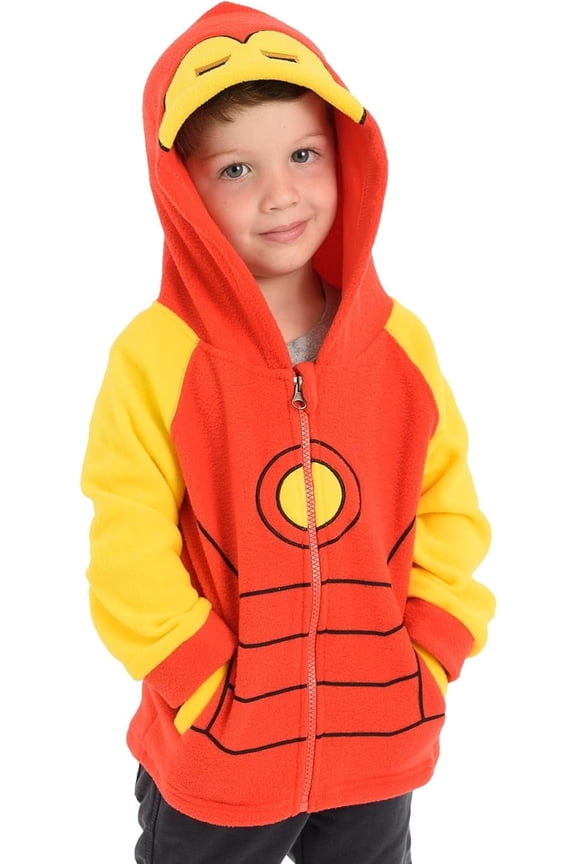Ironman Baby Hoodie Full Zip Fleece Jacket for Babies 18 to 24 Months