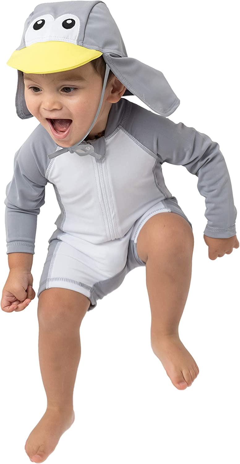 Cuddle Club OnePiece Baby Swimsuit UPF 50+ Infant Sunscreen Baby Beach