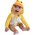 thumbnail image 1 of Cuddle Club One-Piece Baby Swimsuit UPF 50+ Infant Sunscreen Baby Beach Gear, Rashguard Duck 0-3 Mos, 1 of 6