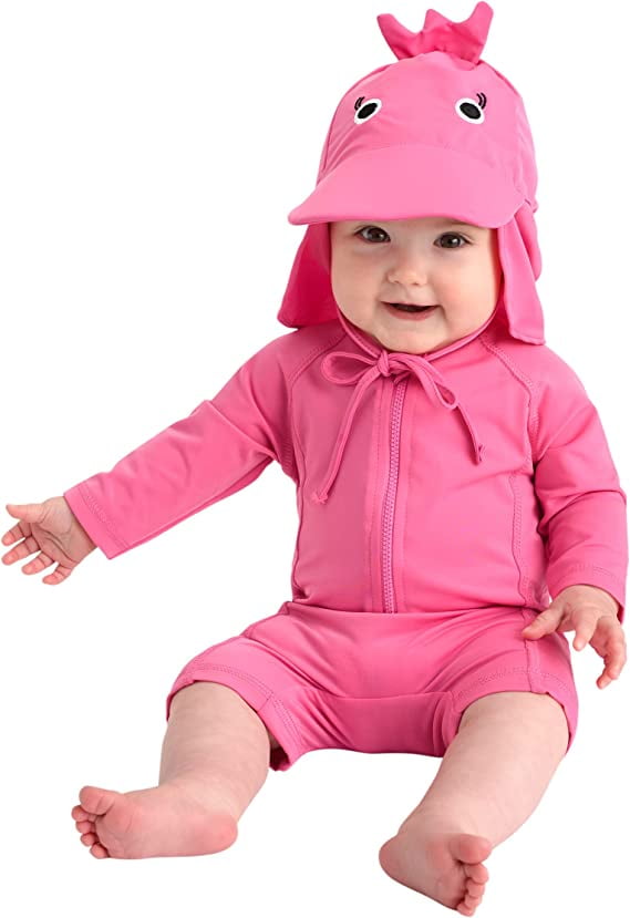 Cuddle Club OnePiece Baby Swimsuit UPF 50+ Infant Sunscreen Baby Beach