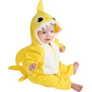 Cuddle Club One-Piece Baby Swimsuit UPF 50+ Infant Sunscreen Baby Beach Gear, Rashguard Shark 0-3 Mos