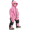 thumbnail image 1 of Cuddle Club One Piece Kids Rain Suit Waterproof Jacket Toddler Overalls, Pink Dino 3T, 1 of 7