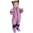 thumbnail image 1 of Cuddle Club One Piece Kids Rain Suit Waterproof Jacket Toddler Overalls, Purple Bear 6 to 7 Years Old, 1 of 6