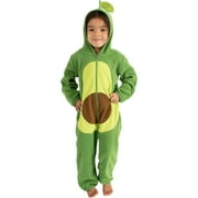 Cuddle Club One Piece Romper Hooded Fleece Onesie Jumper for Baby, Avocado 0-3 Mos