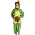 thumbnail image 1 of Cuddle Club One Piece Romper Hooded Fleece Onesie Jumper for Baby, Avocado 6-12 Mos, 1 of 6