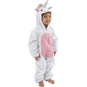 Cuddle Club One Piece Romper Hooded Fleece Onesie Jumper for Baby, Unicorn 3T