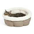 thumbnail image 1 of Best Friends by Sheri Cuddle Cup Ilan Cozy Microfiber Cat and Dog Bed in Standard Wheat, 1 of 6