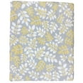 thumbnail image 1 of Cuddle Duds Botanical 3-Piece Flannel Sheet Set, Twin √¢¬Ä¬ì Gray & Yellow, 1 of 1