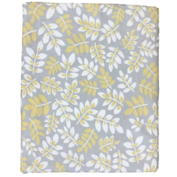 Cuddle Duds Botanical 3-Piece Flannel Sheet Set, Twin √¢¬Ä¬ì Gray & Yellow