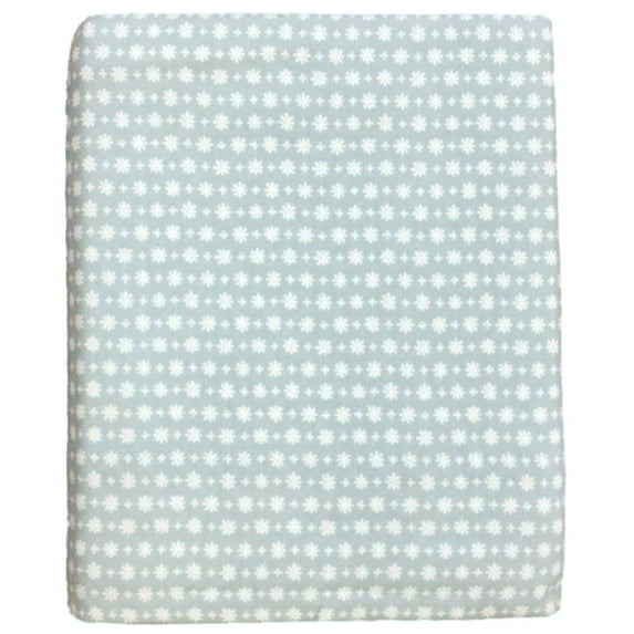 Cuddle Duds Flannel Sheet Set Blue Geometric Snowflake Twin Bed Sheets Bedding