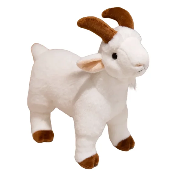 Cuddle Goat Stuffed Animal-Gifts for Friends, Wild Farm Animals, Goat Plush Toy 11.8inches