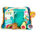 thumbnail image 1 of Cuddle Pal 16â Happy Camper Pillow with Three Plush Toys and Clip On Pal Inside - Peek nâ Pals, 1 of 5