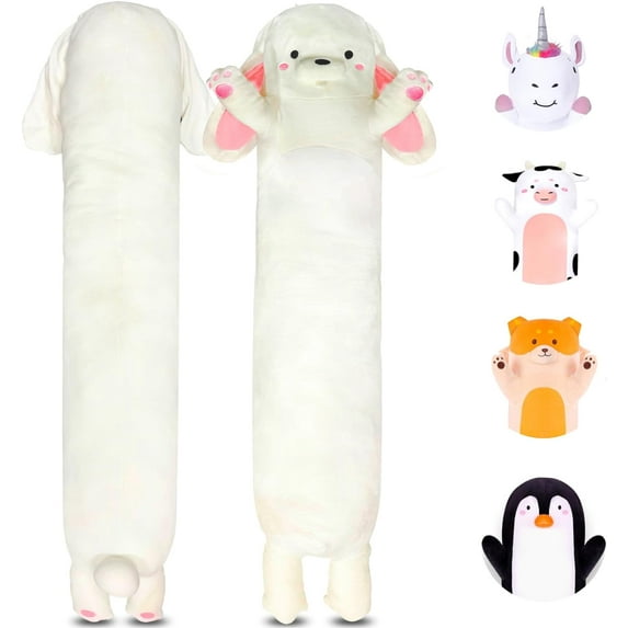 Cuddle Paws Bunny Big Plush Body Pillow Plush 35 inches, Bunny Pillow, Cute Giant Rabbit, Gift for Girlfriend, Soft Big Plushies Kawaii Stuff Gift for Kids and Adults