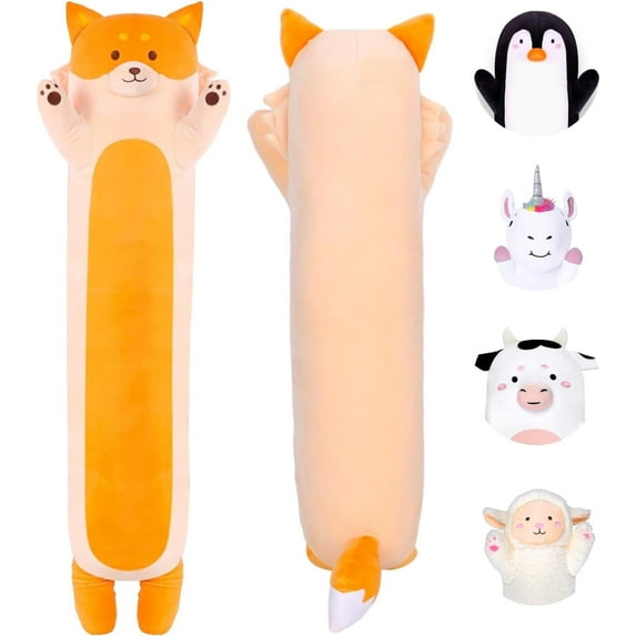 Cuddle Paws Fox Body Pillow for Kids 35 inches, Fox Stuff, Fox Pillow, Fox Gifts, Fox Plush, Fox Toys, Cuddle Pillow Gift for Kids Gift for Girls, Gift for Girlfriends