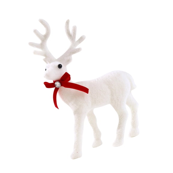 Cuddle Plush Deer Stuffed White Deer Toy Figure Holiday Nursery Decoration Children Christmas Gift Essential