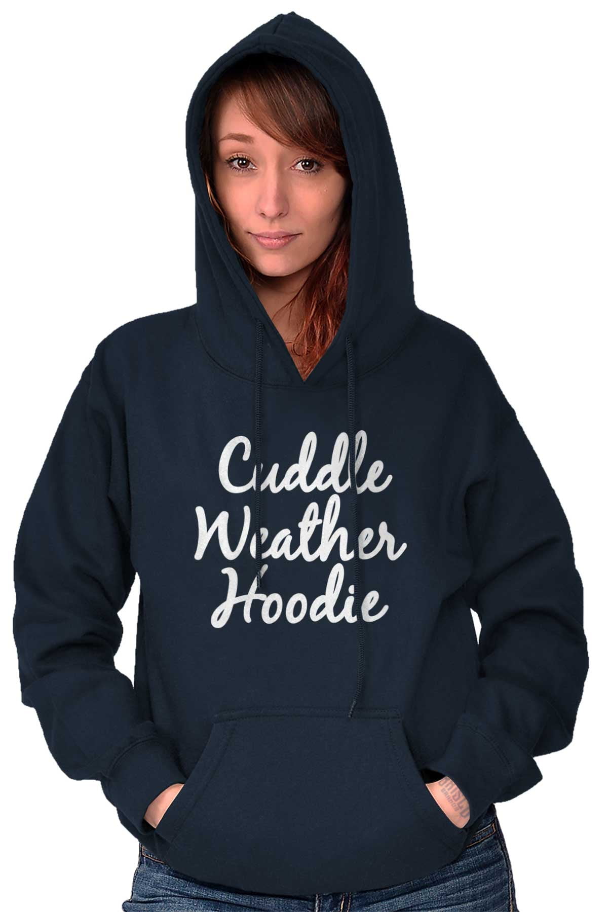Cuddle Weather Lazy Day Sleepy Hoodie Sweatshirt Women Brisco Brands L -  Walmart.com