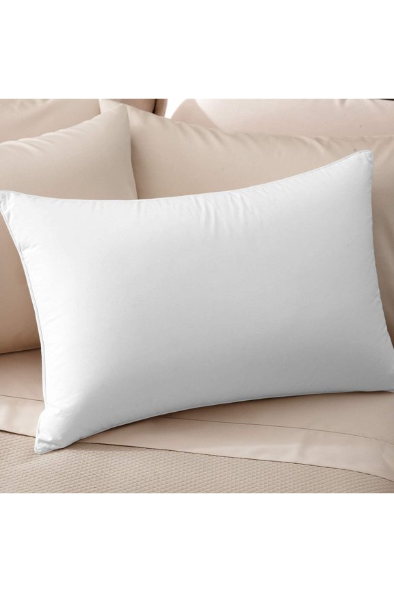 Dreamstead Plush Sleeping Pillow | 550 Fill Power - Duck Down and Down Alternative Blend | 235 Thread Count 100% Cotton Percale Shell | Hypoallergenic | Handcrafted | King  Medium