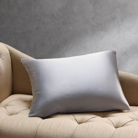Cuddledown Silk Pillowcase | 22 Momme | Grade 6A | 100% Pure Silk | Naturally Soft & Breathable | Oeko-TEX Standard 100 | King | Smoke Gray