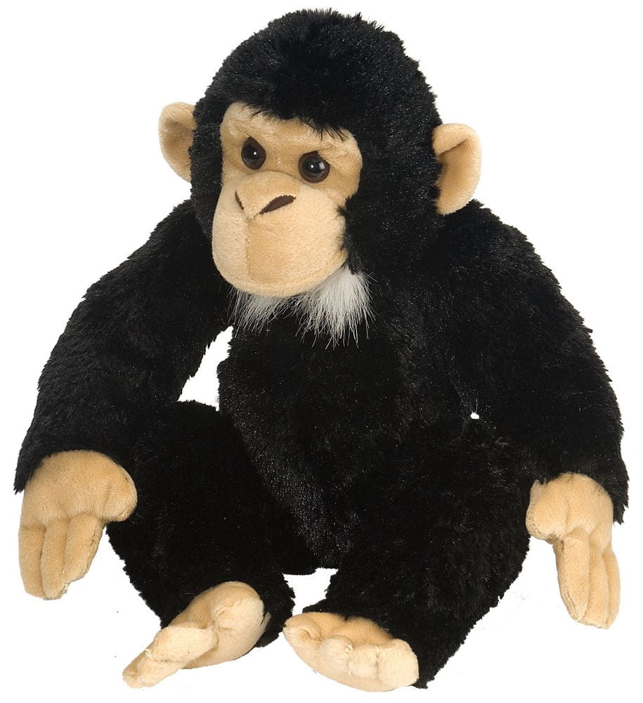 Wild Republic Chimp, Cuddlekins, Stuffed Animal, 12 Inches, Gift for Kids, Plush Toy, Fill is Spun Recycled Water Bottles