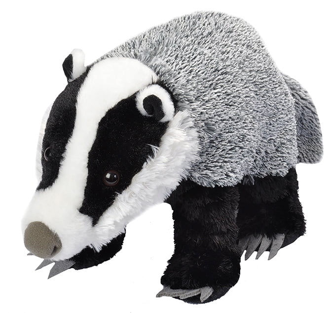 Wild Republic Badger Plush, Stuffed Animal, Plush Toy, Gifts for Kids, Cuddlekins 12 Inches