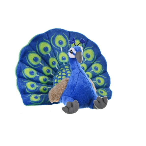 Wild Republic Cuddlekins Peacock Stuffed Animal, 12 Inches