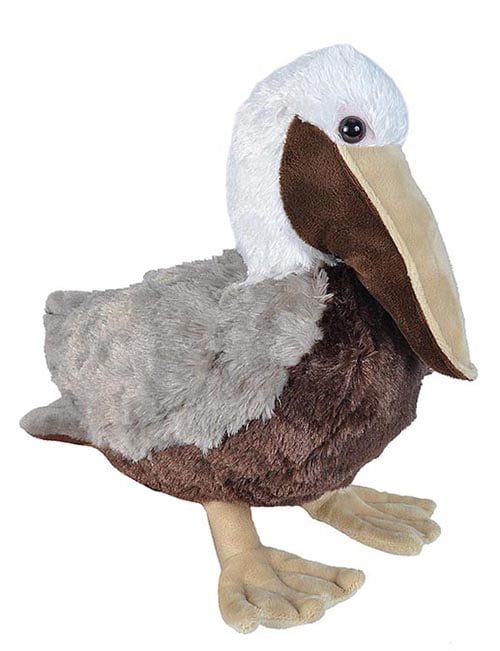Wild Republic Brown Pelican Plush, Stuffed Animal, Plush Toy, Gifts for Kids, Cuddlekins 15 Inches