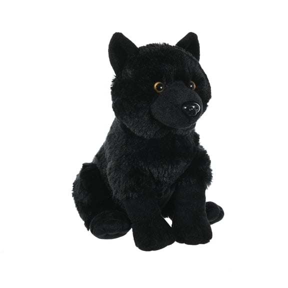 Wild Republic Wolf Plush, Stuffed Animal, Plush Toy, Kids Gifts, Cuddlekins, Black, 12 Inches