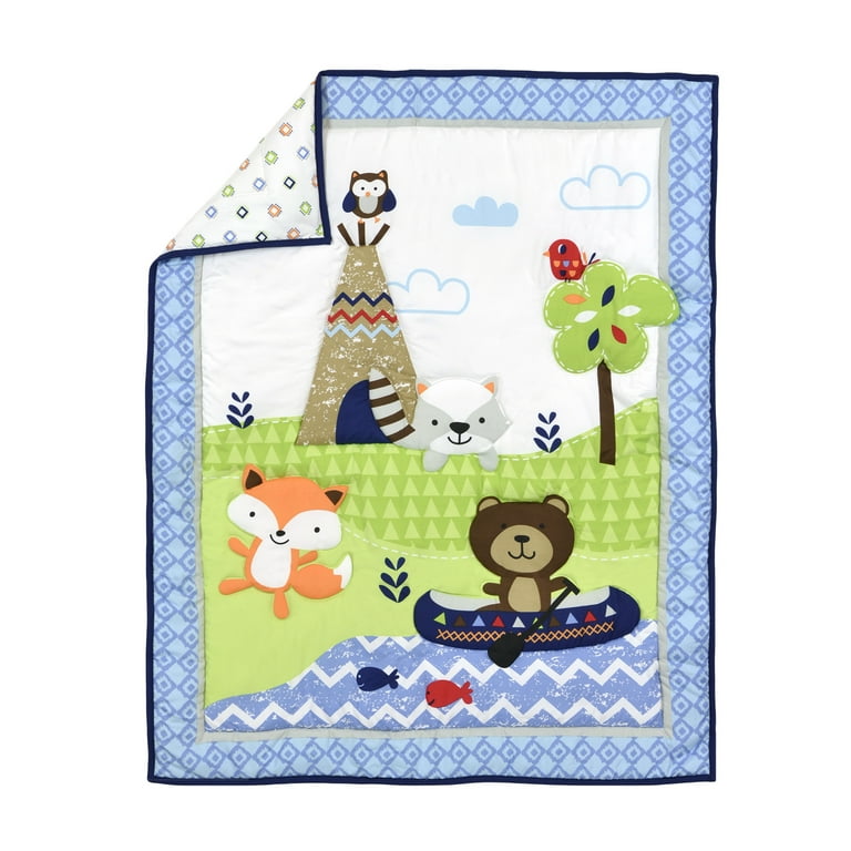 Cuddletime Newborn Baby Toddler Boy Crib Bedding Set