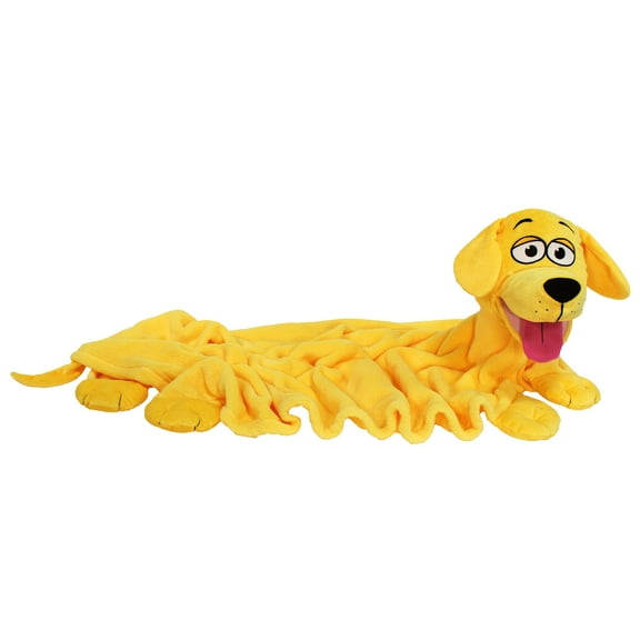 Cuddleuppets: Dog - Yellow - 2-In-1: Plush Puppet & Blanket, Soft Animal Character, Play All Day & Cuddle All Night, Kids Companion, Machine Washable