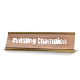 thumbnail image 1 of Cuddling Champion Gold Frame Desk Sign (2x8") |Novelty Workplace and Home Office Decoration For Him, 1 of 5