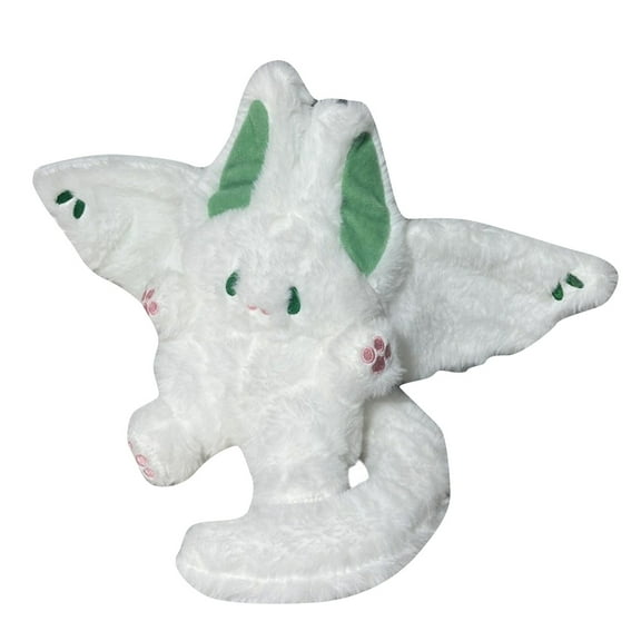 Cuddly Bat Rabbit Doll Large White Stuffed Animal Toy Sleep Companion Birthday For Girls Kids Soft Huggable Friend