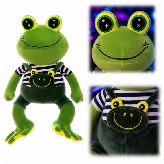Cuddly Big Soft Toys Plush Frog Stuffed Animals Toy Cushion Doll, Big Frog Plushie Toys Best Birthday Christmas Anniversary Fiesta Great Gifts for Toys Middle-19.69in
