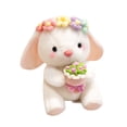 thumbnail image 1 of Cuddly Bunny Stuffed Animals，Soft Easter Egg Garlands Decor Rabbit Plush Toys, Surprise Cartoon Toy Gifts, 1 of 5