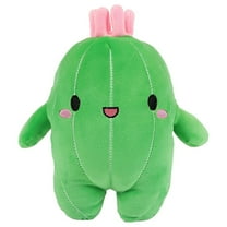 Cactus Plush Toy with Pink Flower Cute Soft Stuffed Succulent Kawaii Cacti Pillow for Kids Room Decor, Christmas Birthday Gift for Boys & Girls